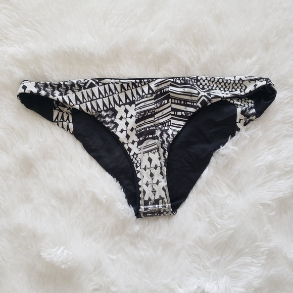 L*space reversible bikini bottom black white sz L - Picture 4 of 5